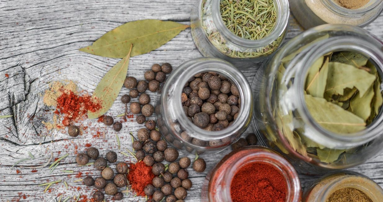 spices, jars, herbs